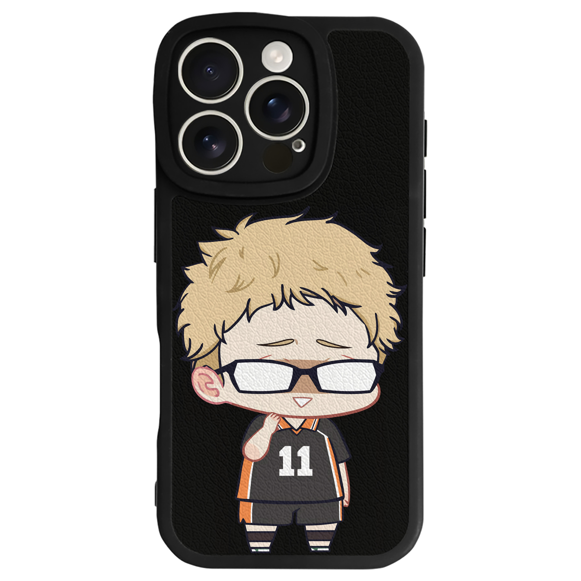 （画像用） ハイキュー!! Haikyu!! 【iPhone 16シリーズ対応】シリコンスマホケース（レザー調） 材質：シリコン